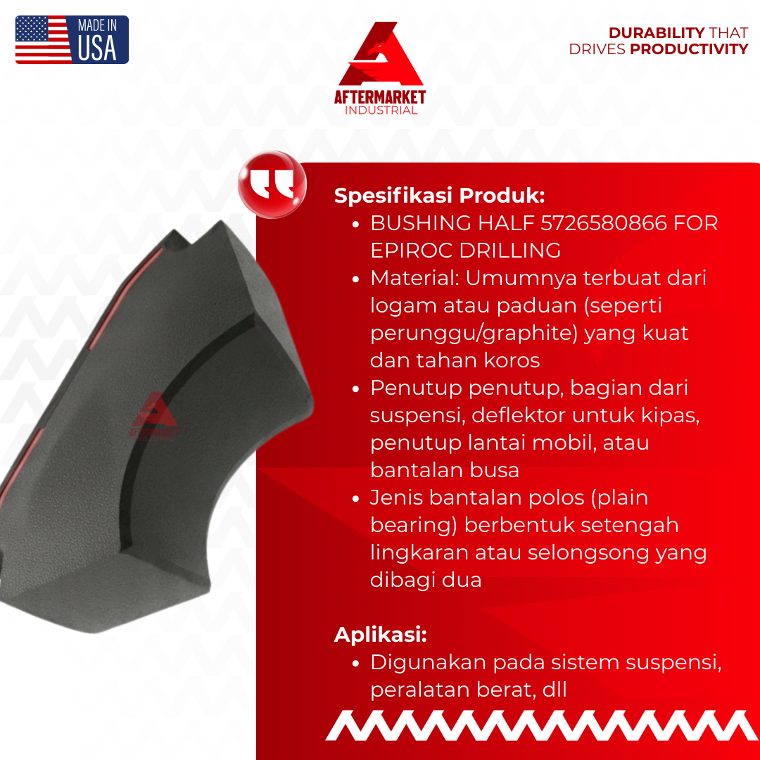 Jual Bushing Half 5726580866 Bantalan Polos Alat Berat Asli - Image 2