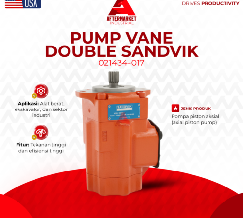 Sparepat 021434-017 Pump Vane Double Sandvik Pompa Piston Hidrolik