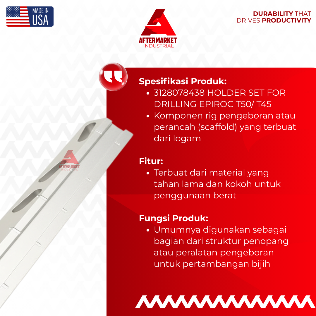 Jual Scaffold Holder Set 3128078438 Rig Pengeboran Epiroc - Image 2