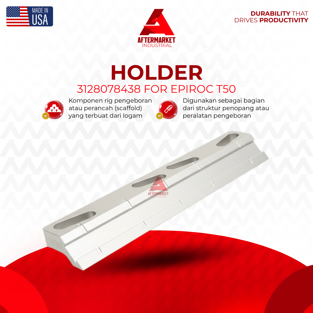 Suku Cadang Sparepart Perancah Scaffold Holder Set 3128078438 For Epiroc T50 Komponen Rig Pengeboran