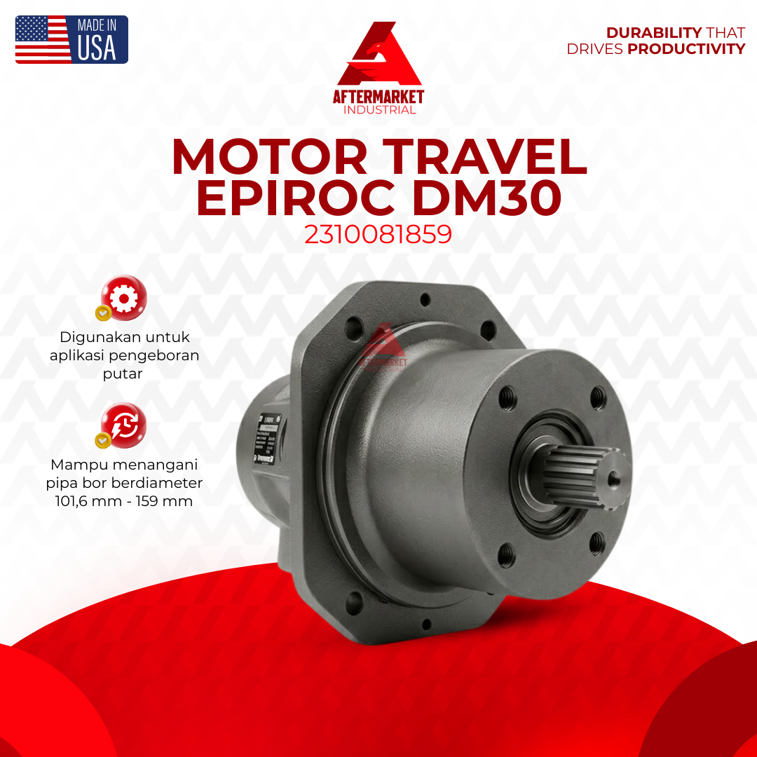 Jual Motor Travel 2310081859 Epiroc Piston Hidrolik Rig Bor