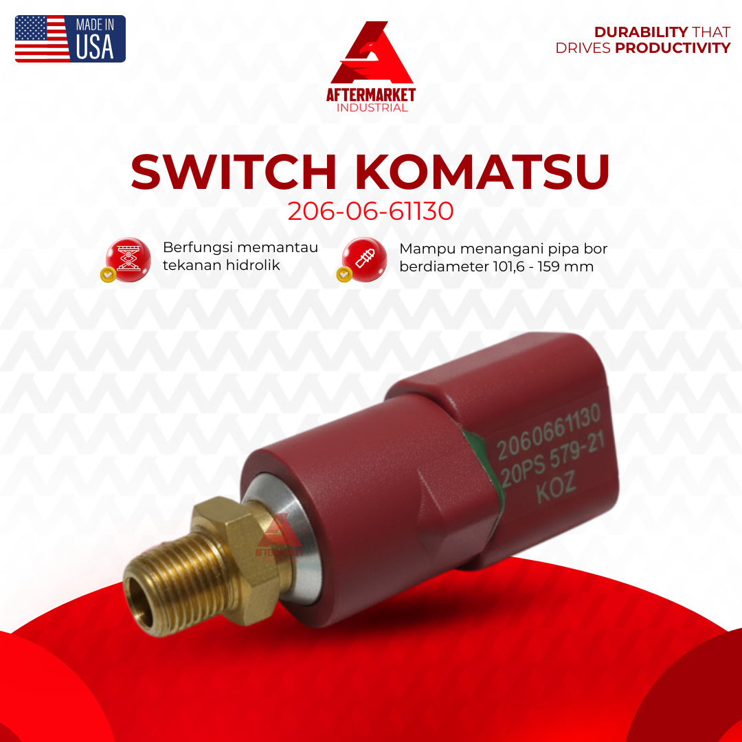 Jual Switch 206-06-61130 Komatsu Sparepart Ekskavator Elektrik