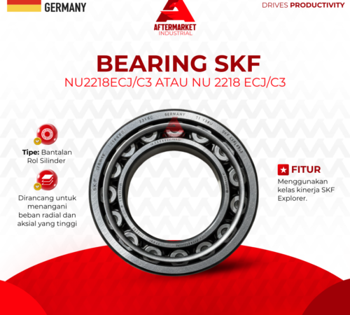 Bantalan rol silinder Bearing SKF NU2218ECJ orisinal mesin industri