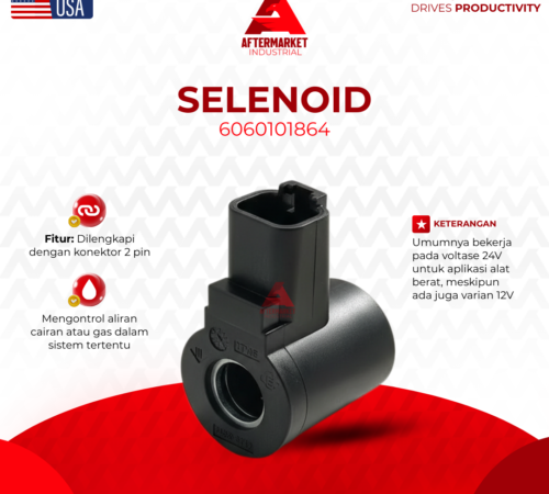 Jual Katup Solenoid 6060101864 24V untuk Alat Berat